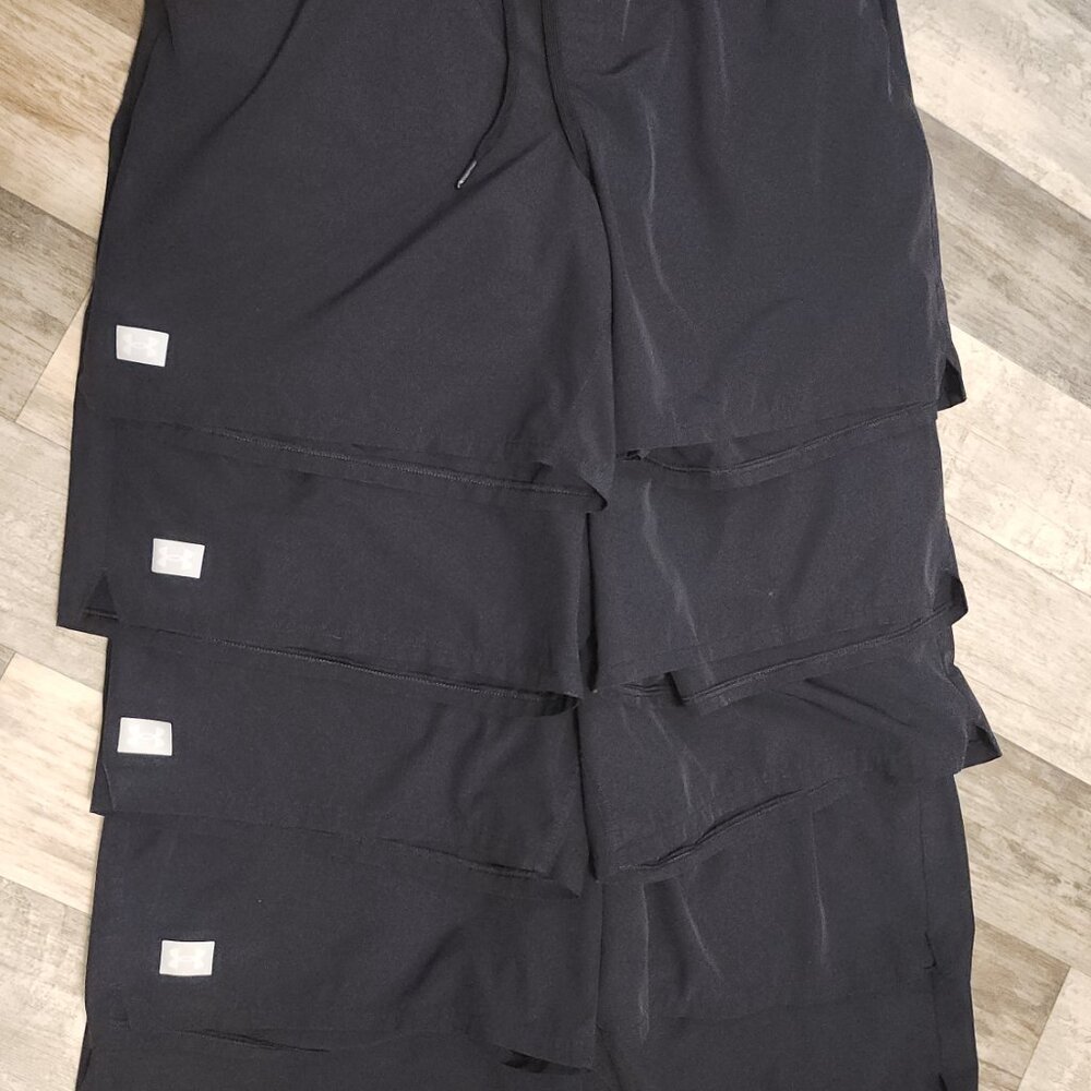5 pairs - size: XL - Under Armour Men's Shorebreak 2-in-1 - Black(001)/Mod Gray